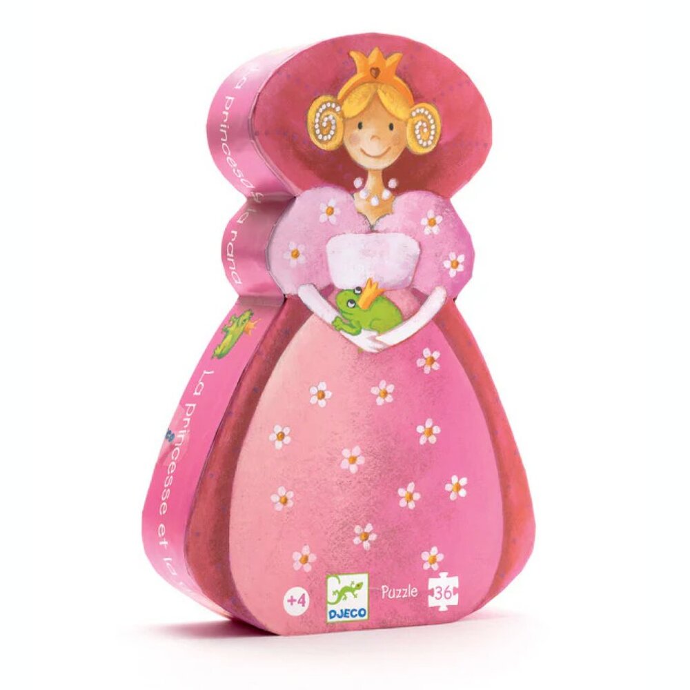 DJECO Princess and the Frog Silhouette Jigsaw Puzzle Puzzle 36 pieces